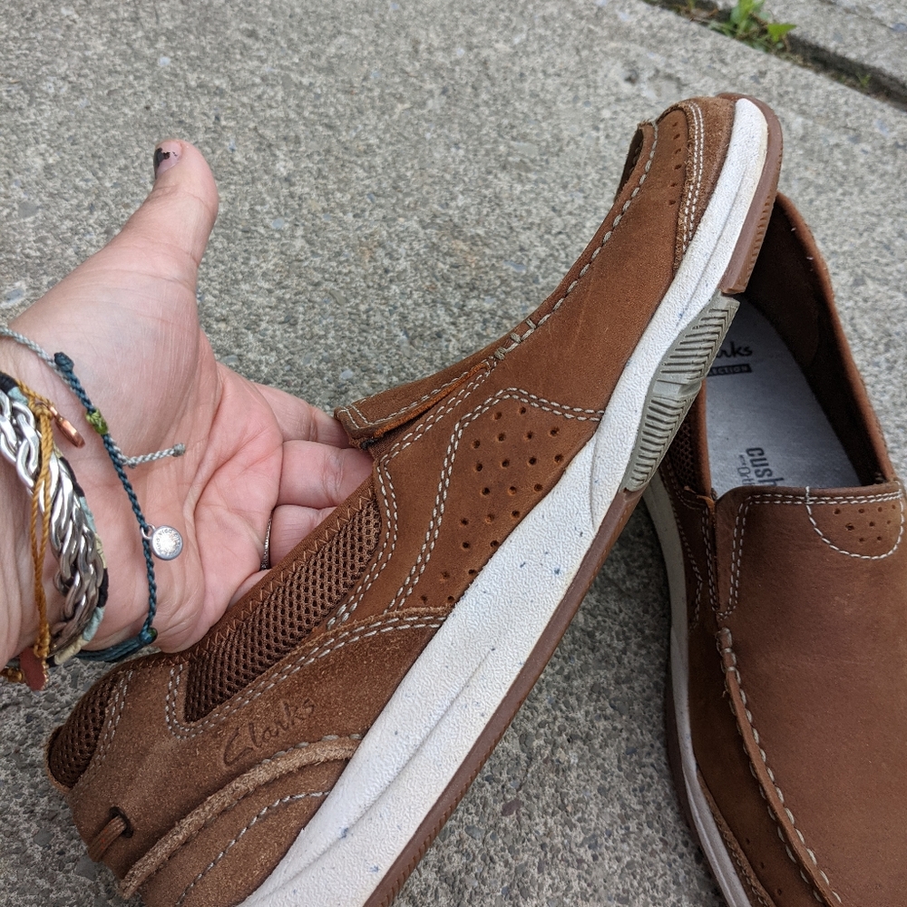 mens tan slip on shoes